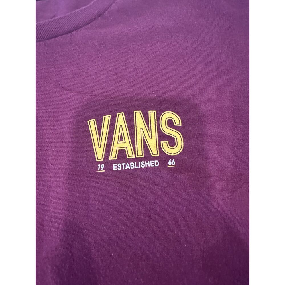 Vans Men’s XXL Burgundy Off The Wall Graphic T-Shirt Skate Streetwear